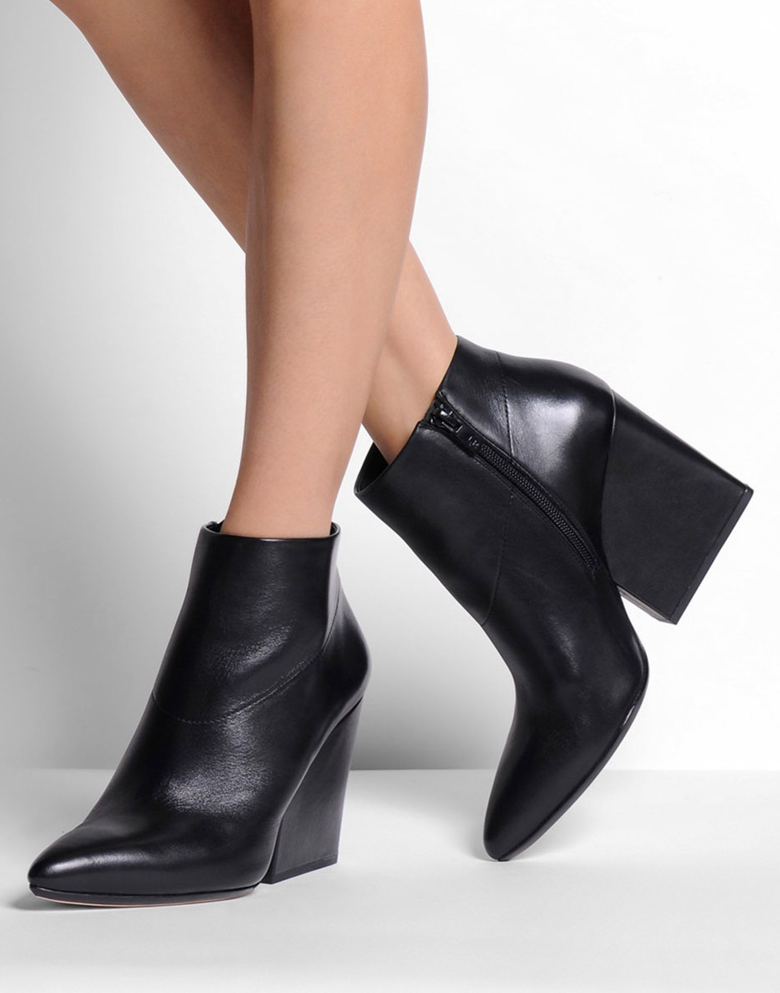 Loeffler randall Ankle Boots in Black | Lyst