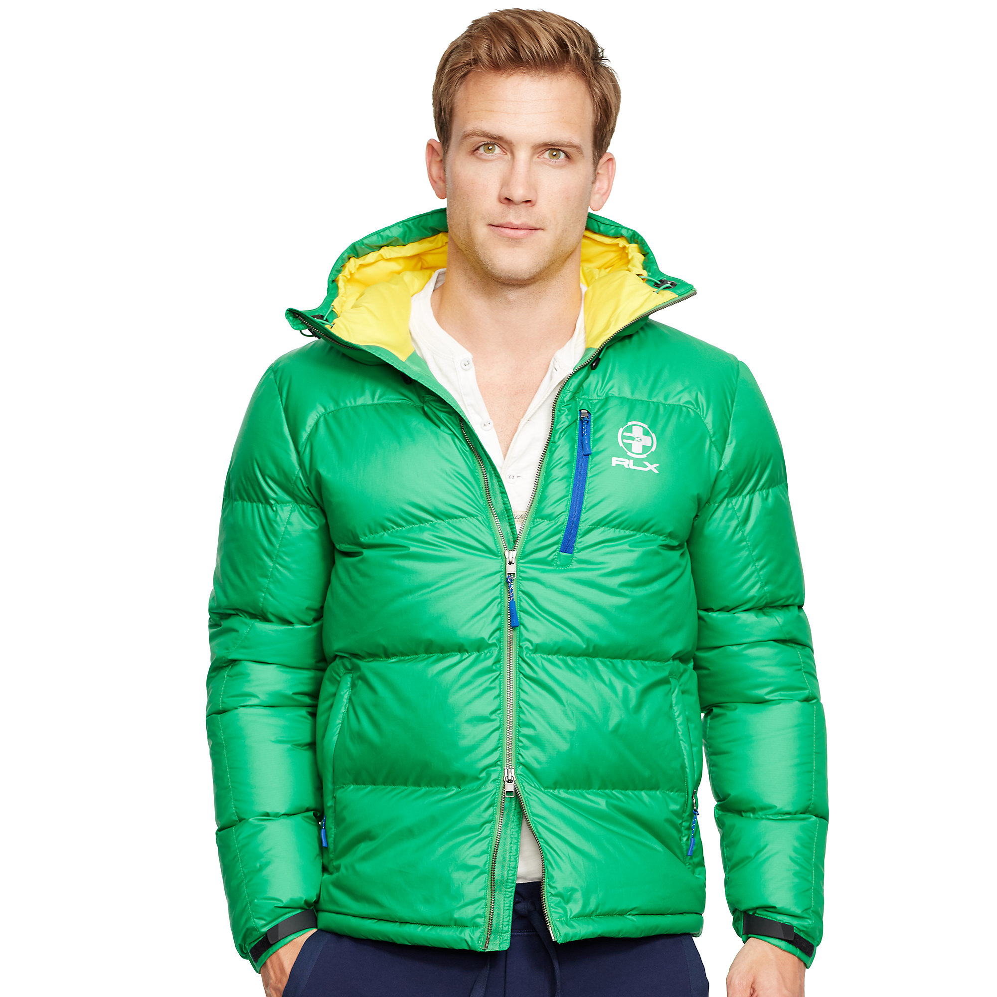 Ralph Lauren Green Waterresistant Down Jacket for Men Lyst