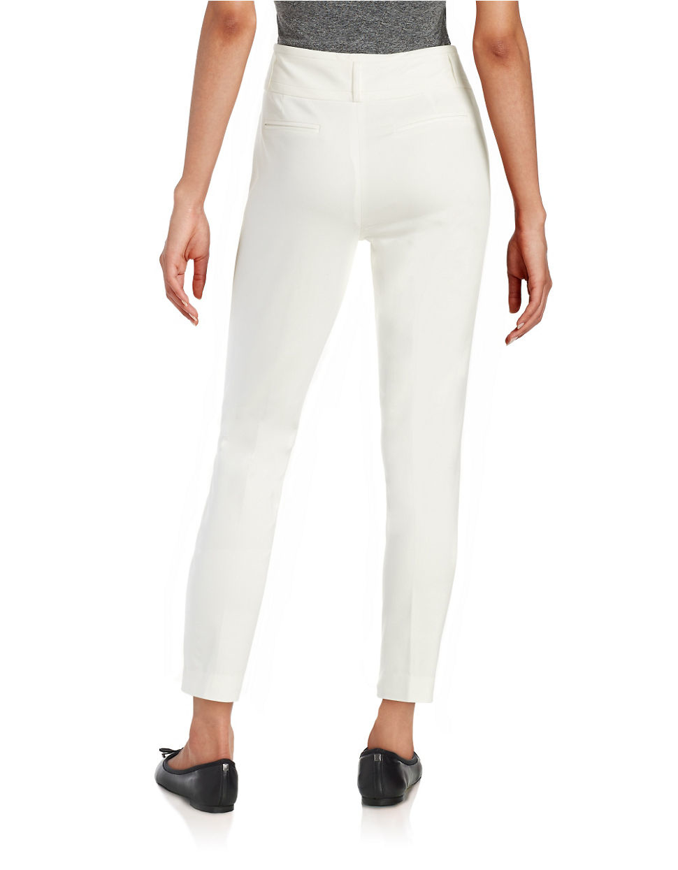 Ivanka trump Pleated Dress Pants in White - Save 5% | Lyst