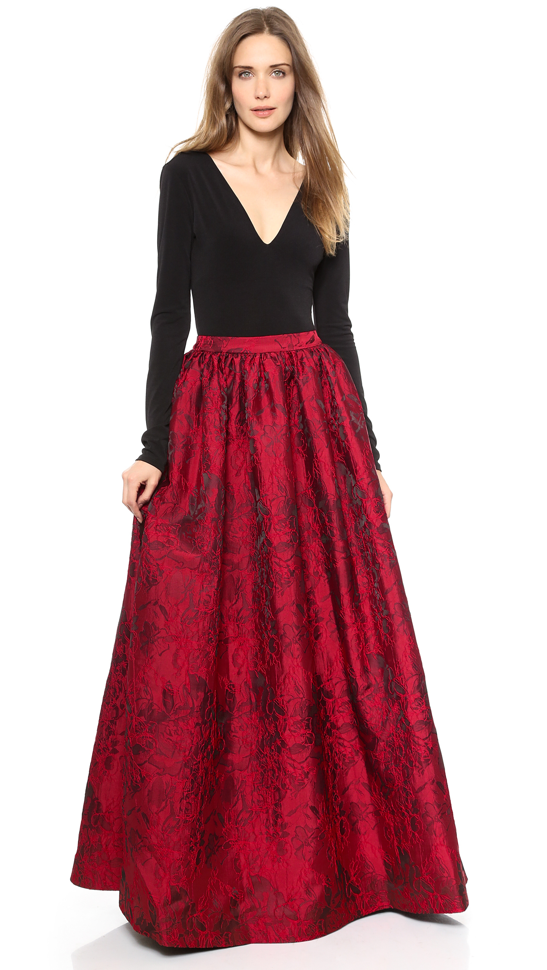 Alice   olivia Alice   Olivia Ball Gown Skirt - Royal Red in Red ...