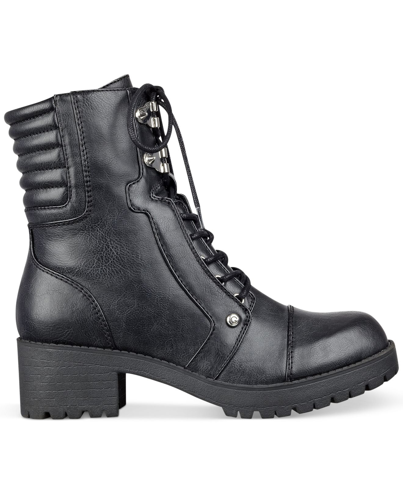 Lyst - G By Guess Meara Lace-up Moto Booties in Black