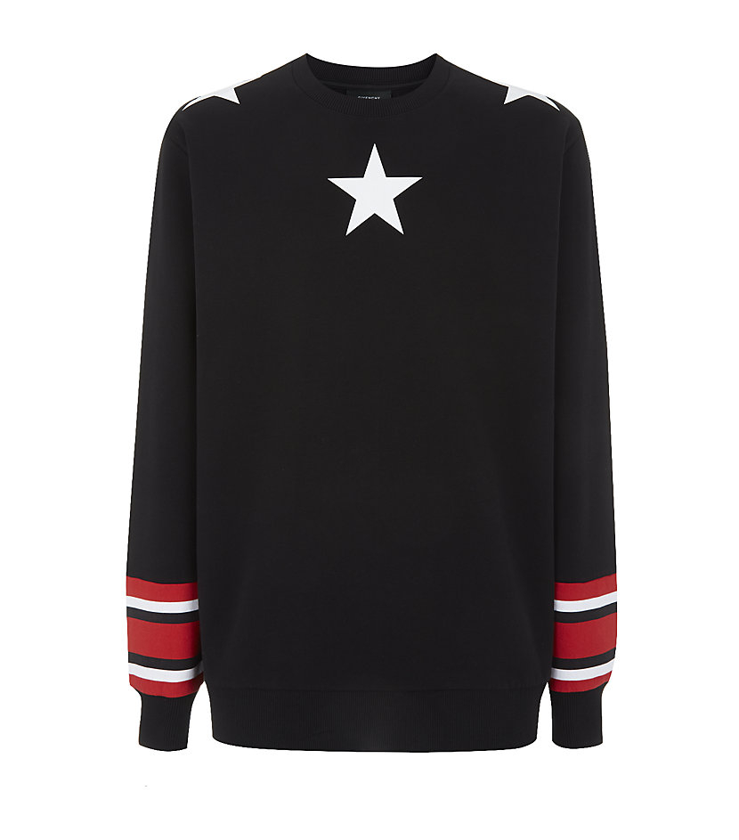 Givenchy Stars and Stripes Oversized Sweatshirt in Black for Men | Lyst