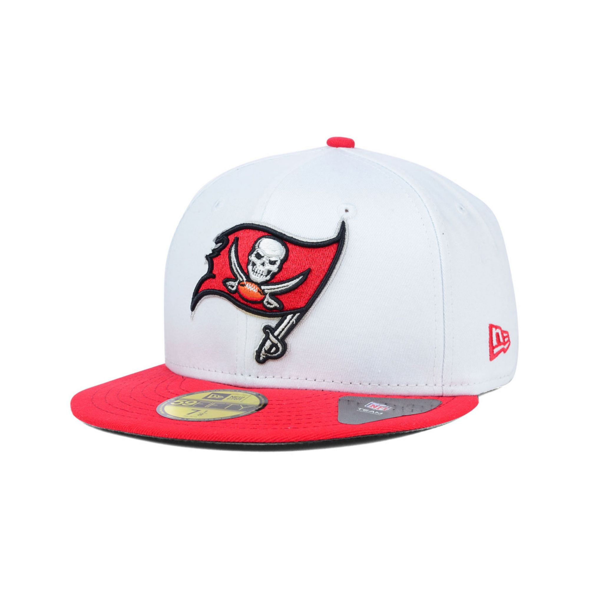 New era Tampa Bay Buccaneers Nfl 2 Tone White Team 59Fifty Cap in White ...