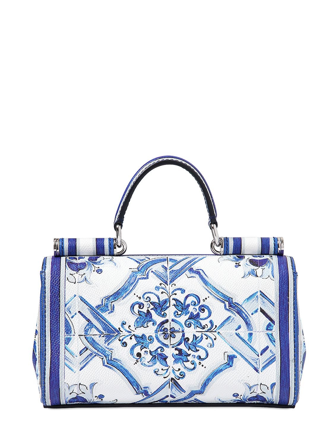 Lyst Dolce & Gabbana Jeans Printed Dauphine Shoulder Bag in Blue
