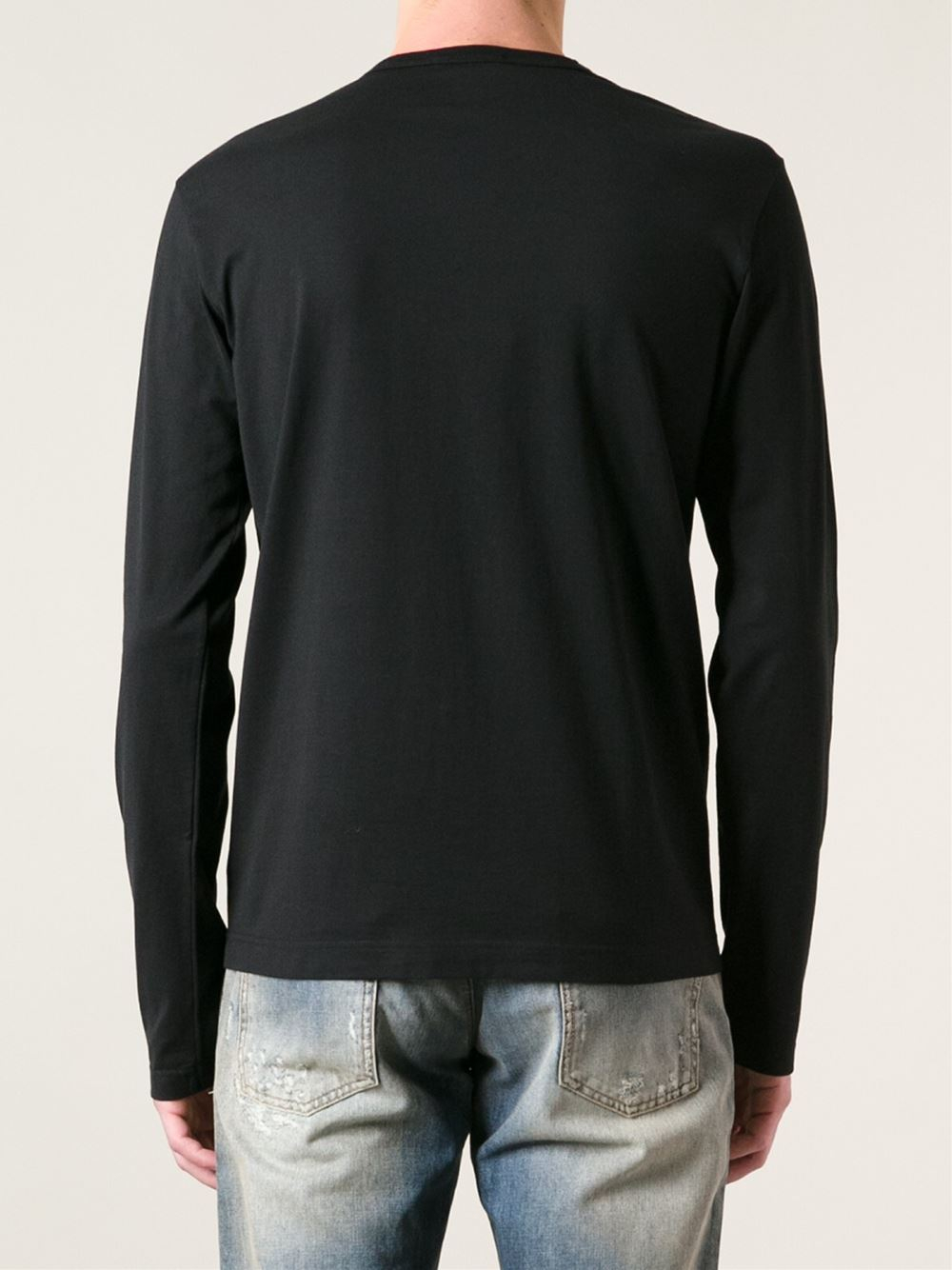 Lyst - Dolce & Gabbana Long Sleeve T-shirt in Black for Men