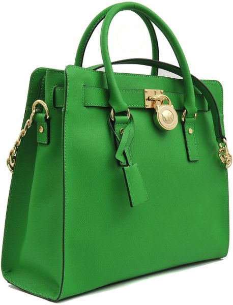 Michael Kors Large Hamilton Ew 18k Bag in Green | Lyst