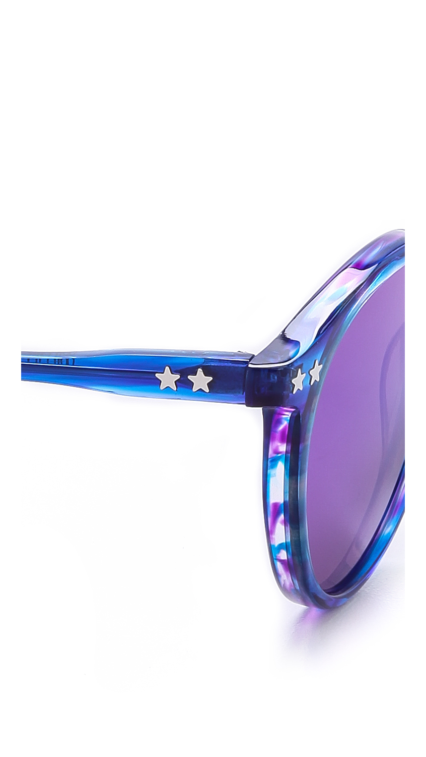 Lyst - Wildfox Steff Deluxe Sunglasses in Blue