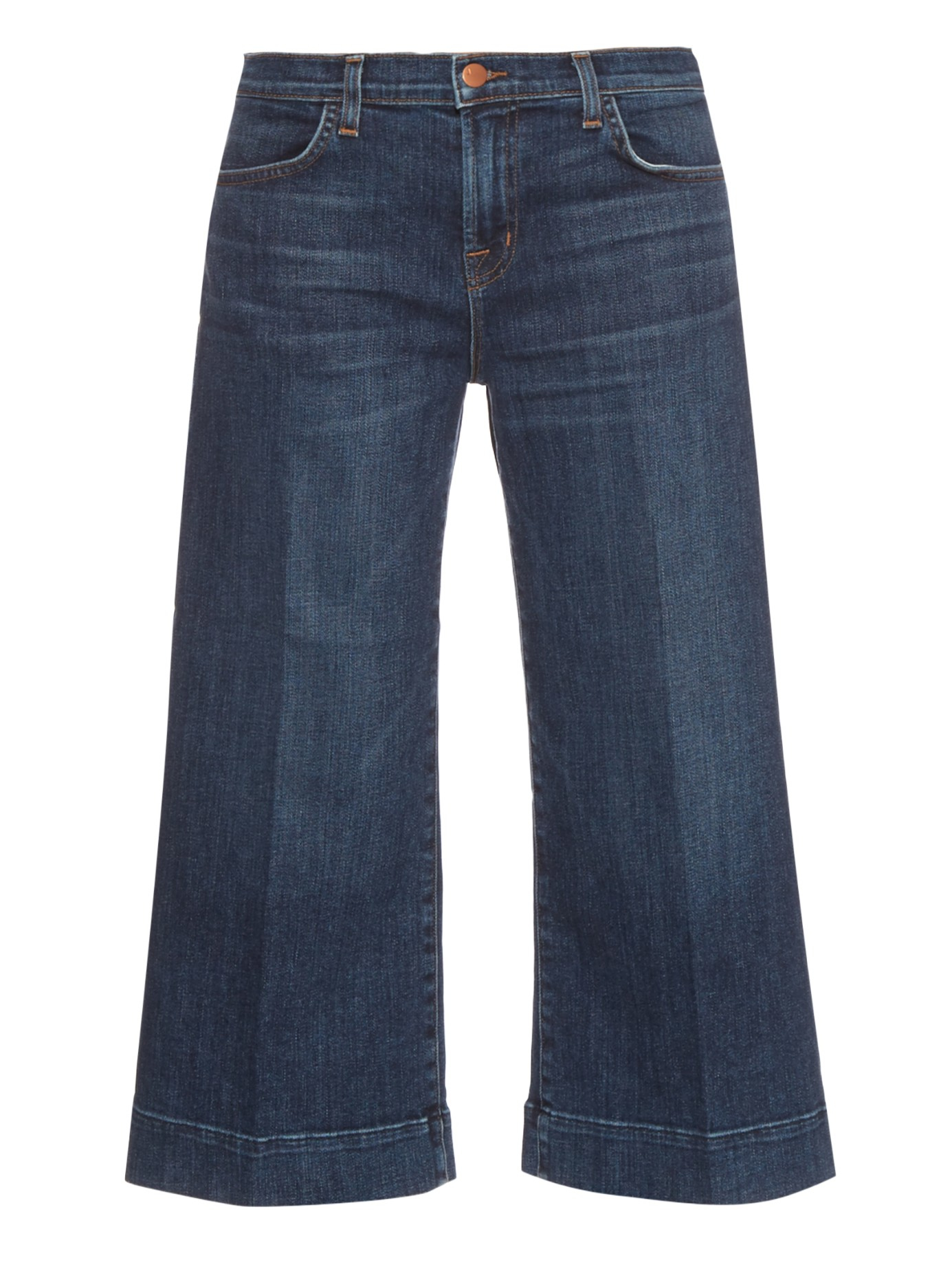 J brand Liza Mid-rise Wide-leg Jeans in Blue | Lyst