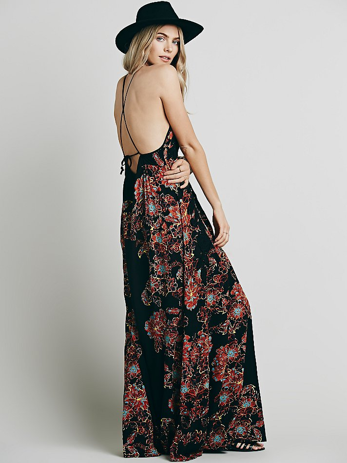free womens cantik maxi dress in black lyst free womens cantik maxi dress in black lyst