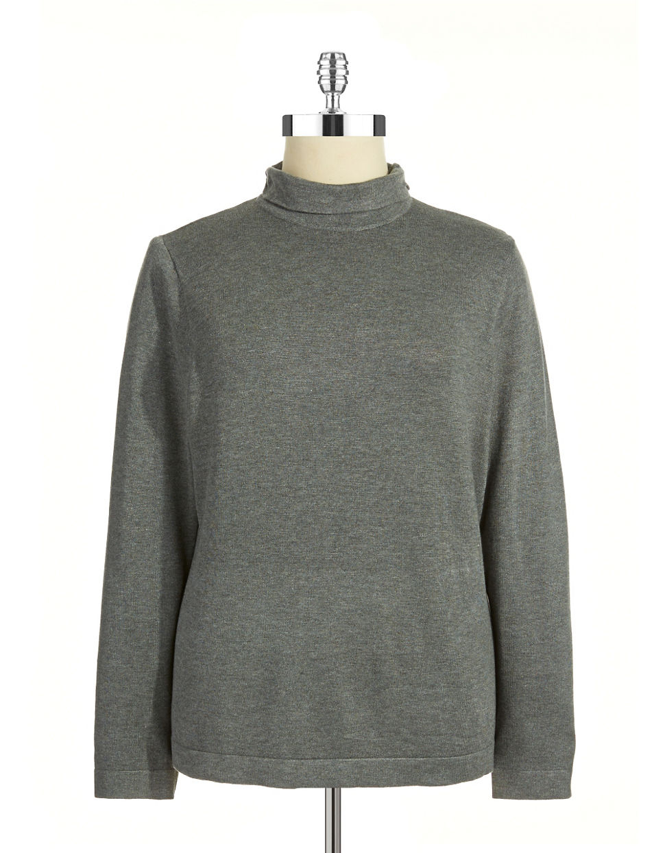 Joseph a Plus Mock Turtleneck Sweater in Gray | Lyst