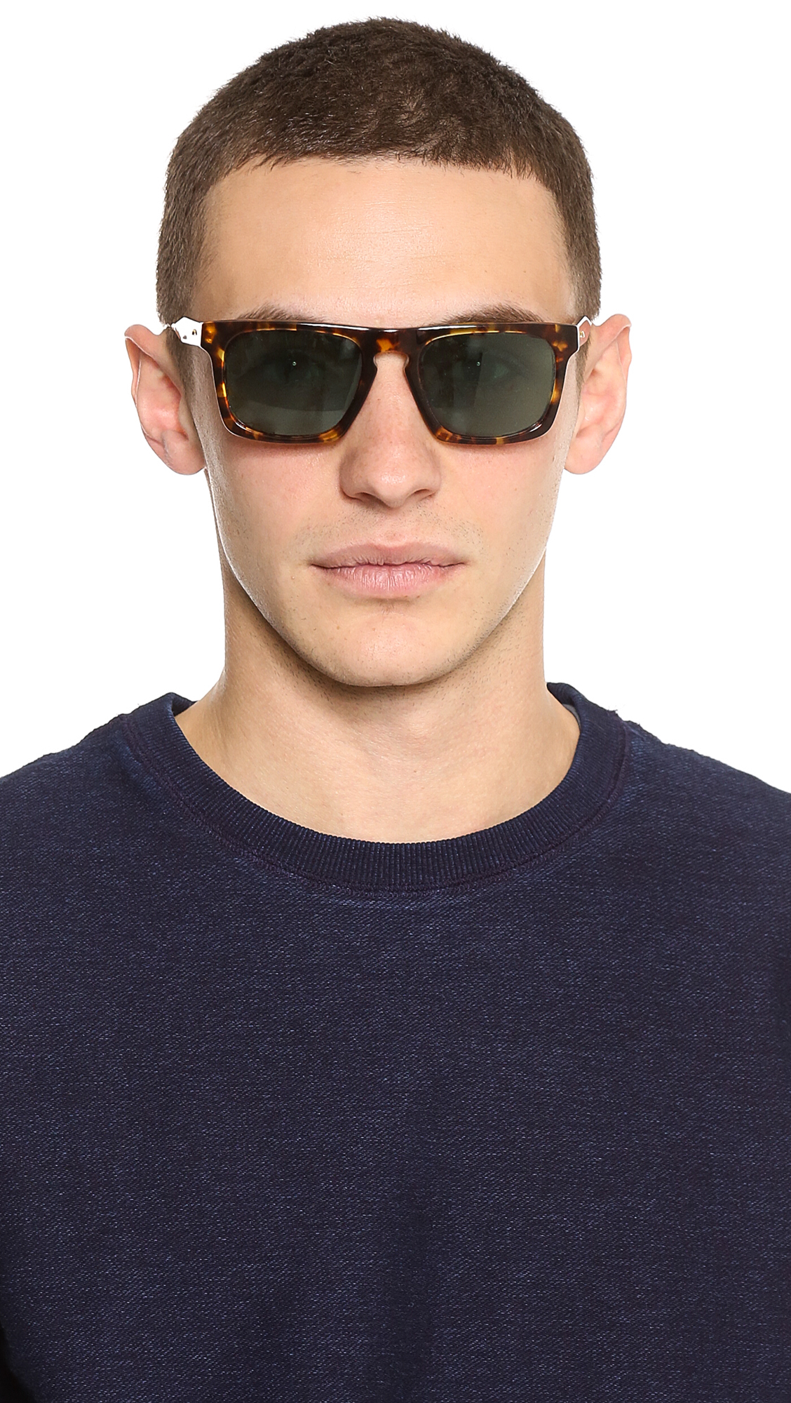 Lyst Oliver Peoples San Luis Dark Tortoise Sunglasses in Brown for Men