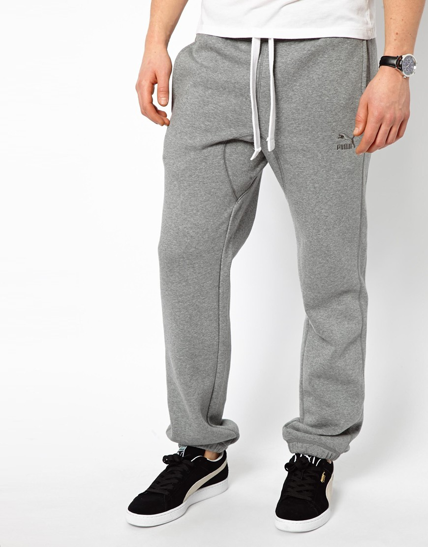 Lyst - Puma Sweatpants in Gray for Men