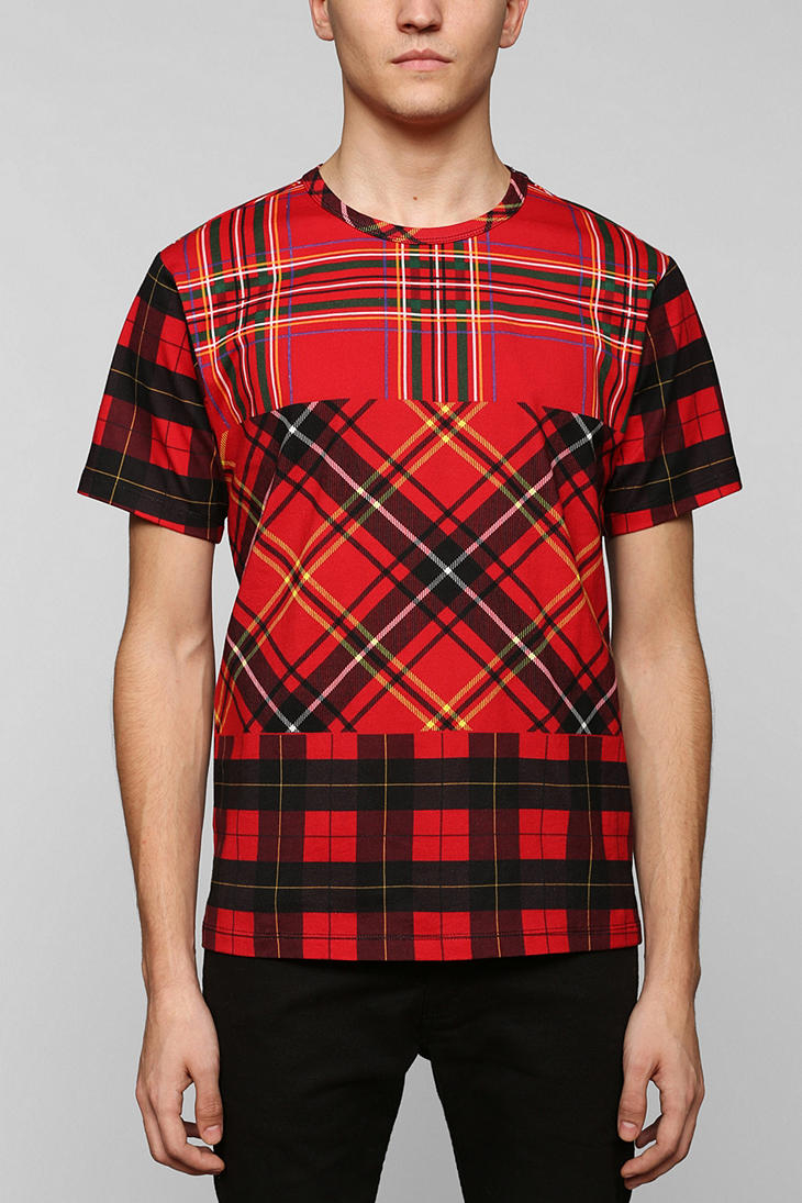 urban outfitters red and white striped shirt