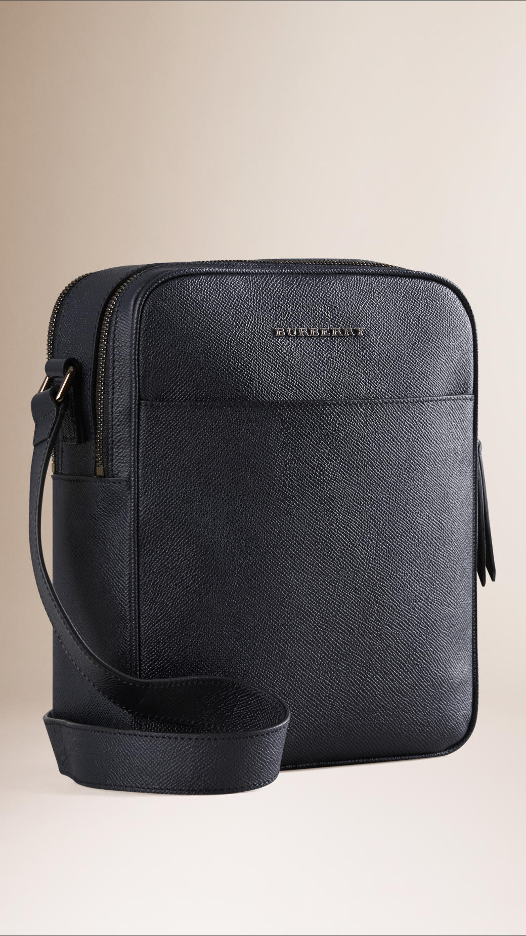 Burberry London Leather Crossbody Bag in Blue for Men - Lyst
