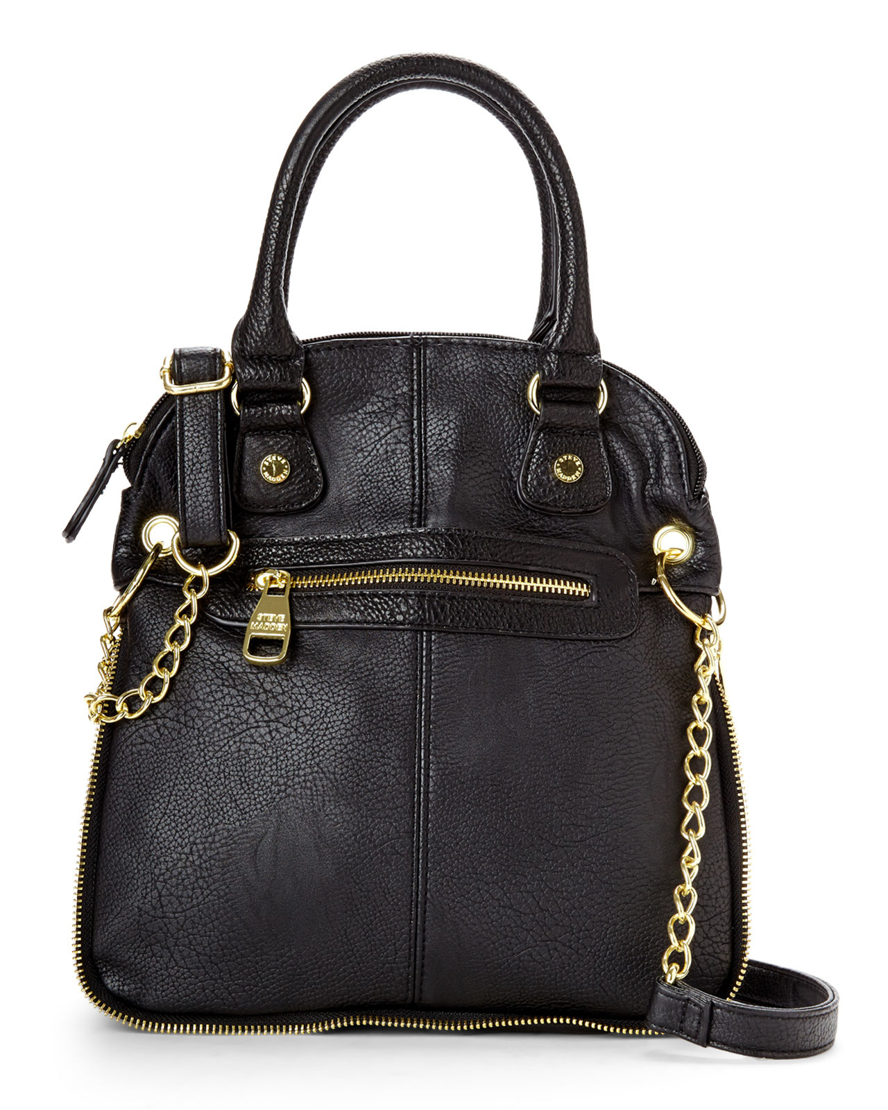 Steve madden Black Mini Maxie Convertible Tote in Black | Lyst