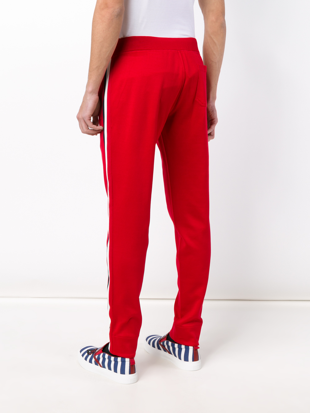 Lyst - Gucci Striped Panel Track Pants in Red for Men