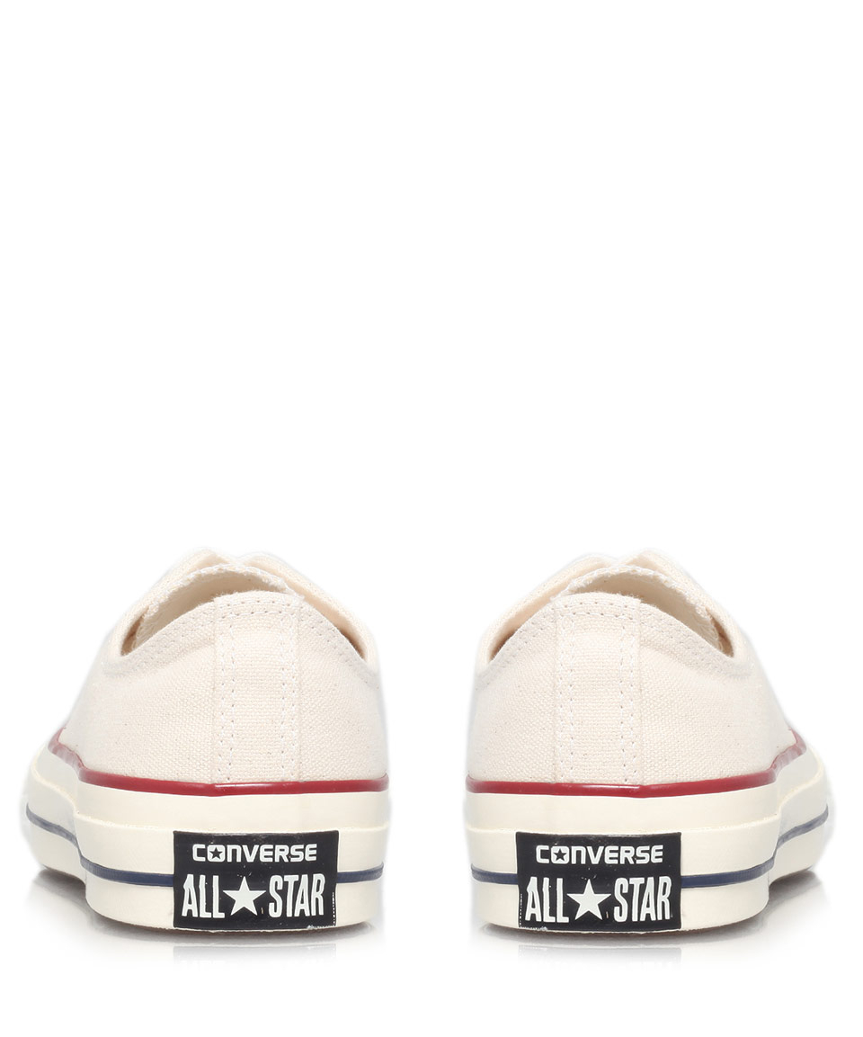 Lyst - Converse Cream 70S Chuck Taylor Canvas Low Trainers in Natural ...