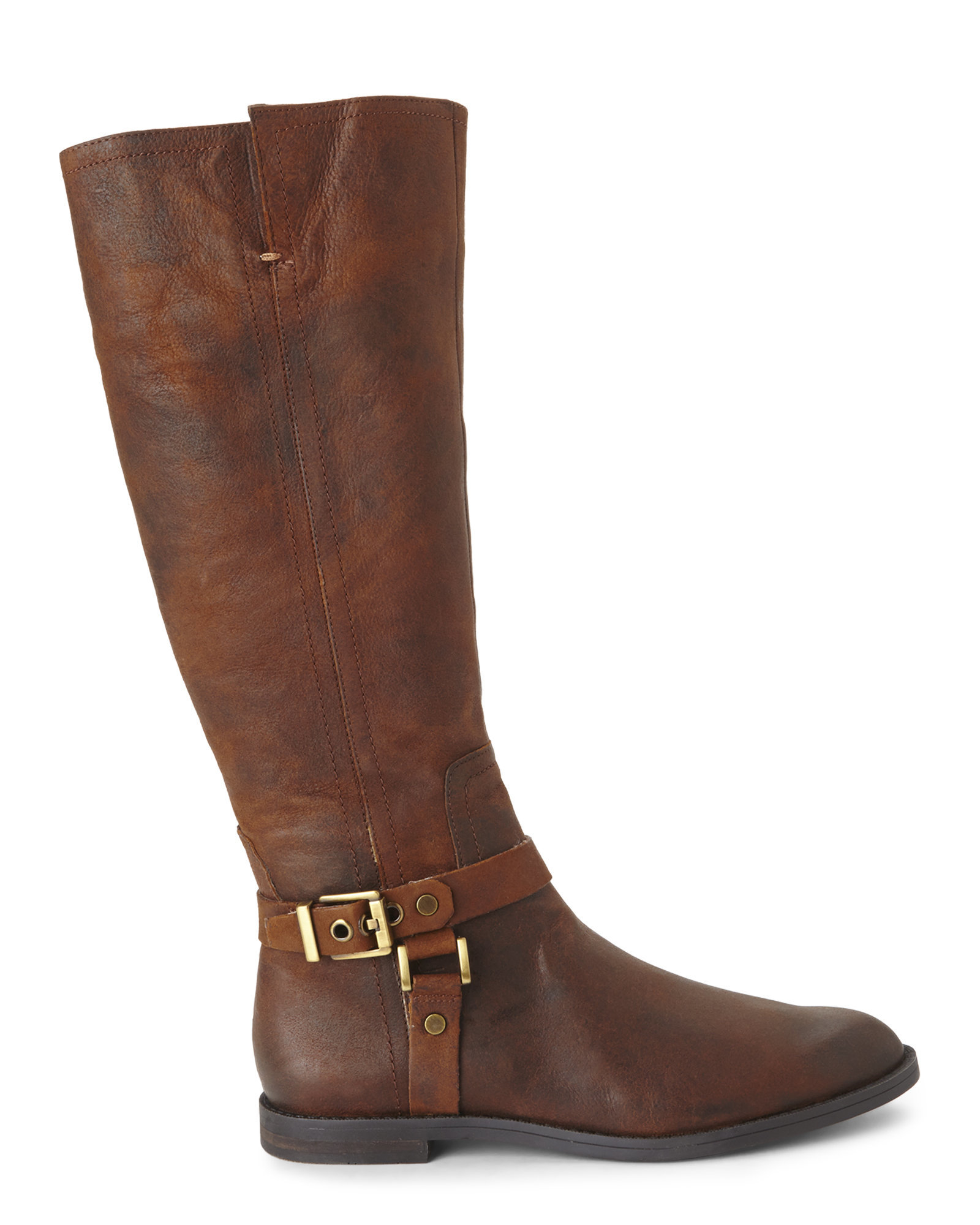 Lyst - Franco Sarto Vantage Leather Knee-High Boots in Brown