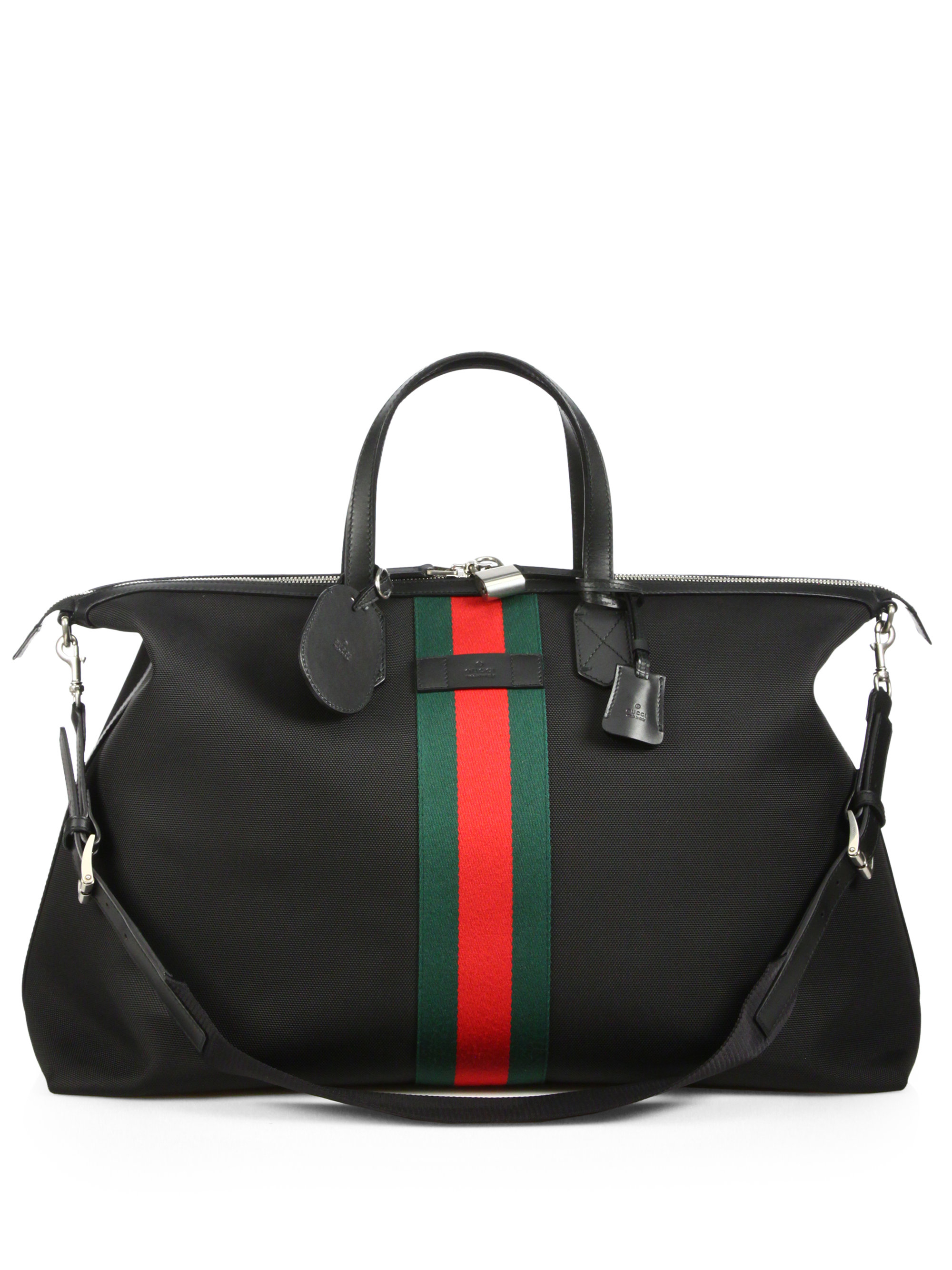 Lyst - Gucci Techno Canvas Duffel Carry-on Bag in Black for Men