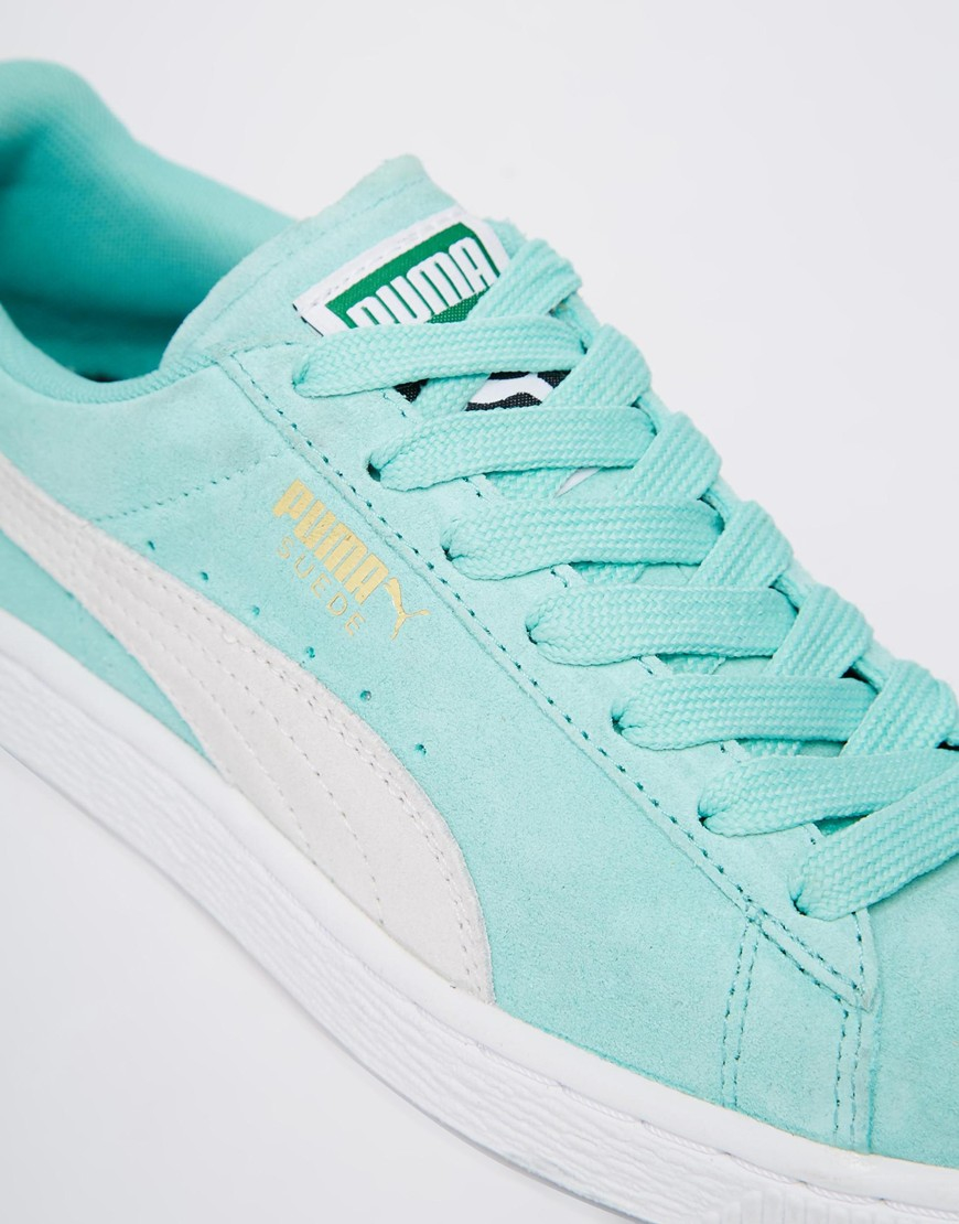puma basket heart suede mint puma basket heart suede mint