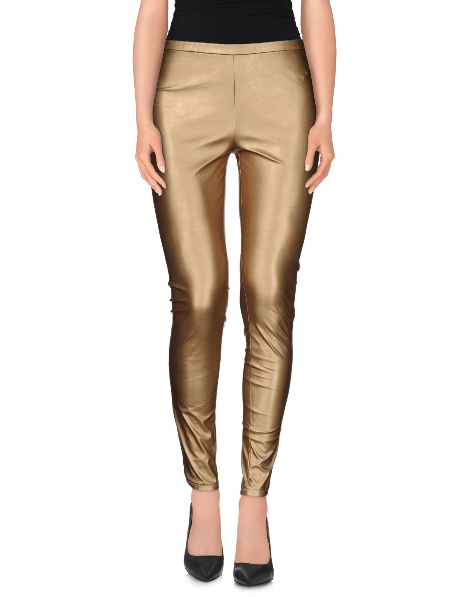 gold jeggings