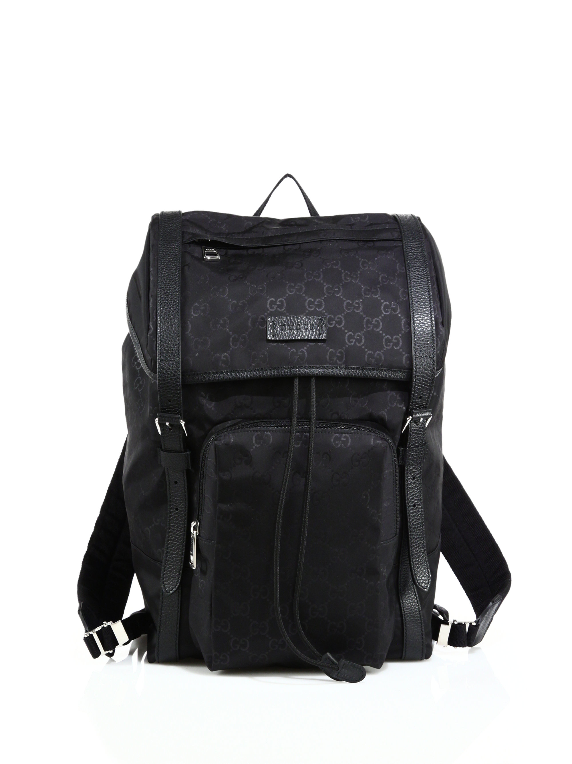 Gucci Nylon Sima Backpack in Black | Lyst