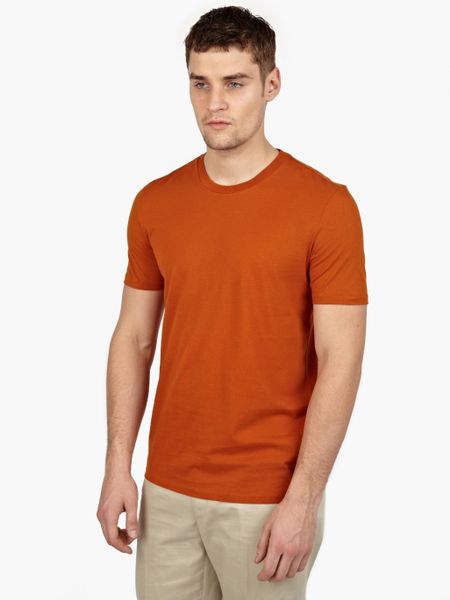 Maison Margiela 10 Men’S Rust Garment-Dyed Slim-Fit T-Shirt in Brown ...