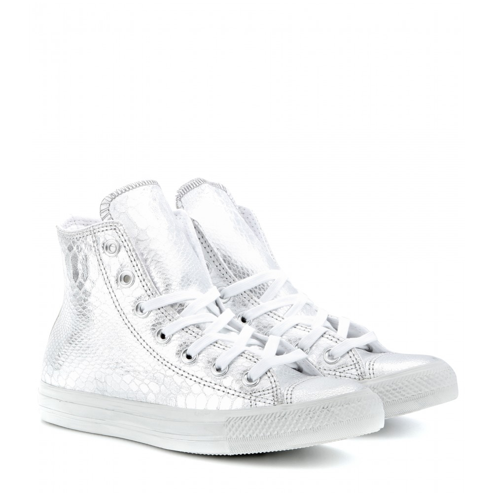 Converse Chuck Taylor All Star Hi Glam Leather High Tops in Converse Chuck Taylor All Star Hi Glam Leather High Tops in