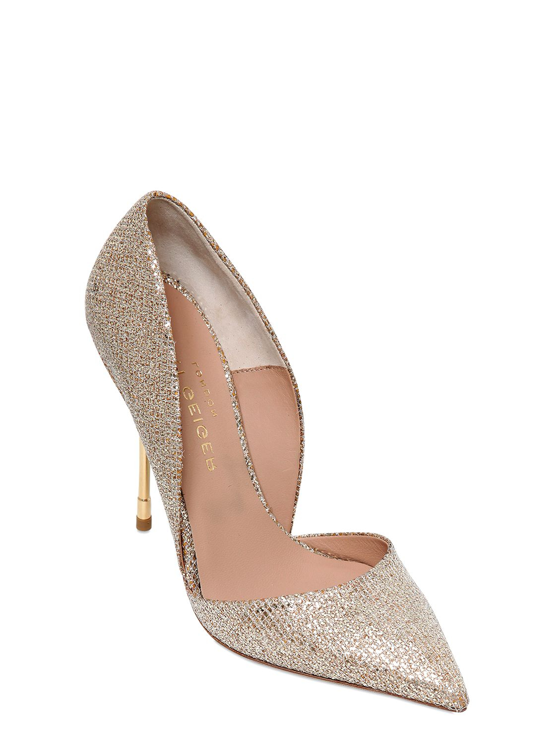 kurt geiger gold pumps