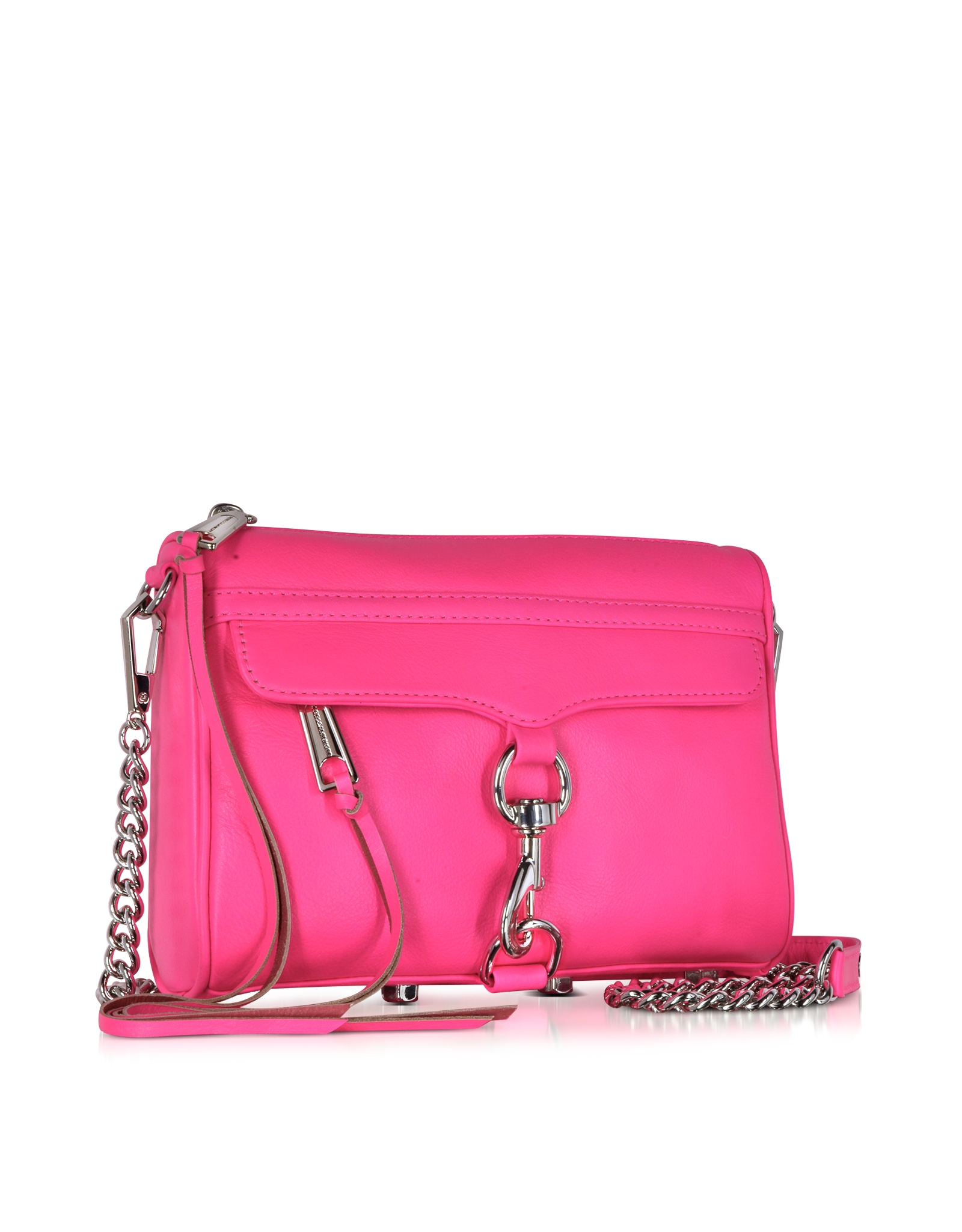 Rebecca minkoff Electric Pink Mini Mac Crossbody Bag in Pink | Lyst