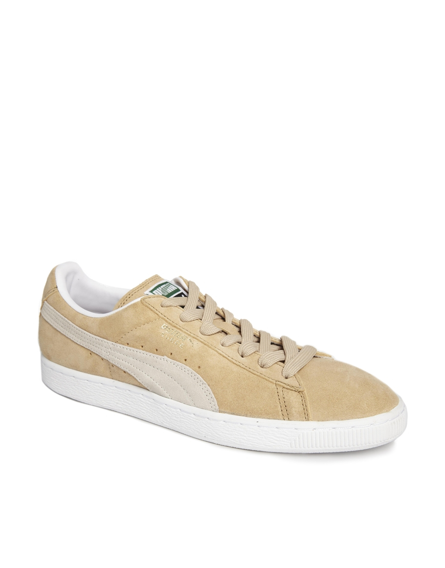 puma tan suede shoes