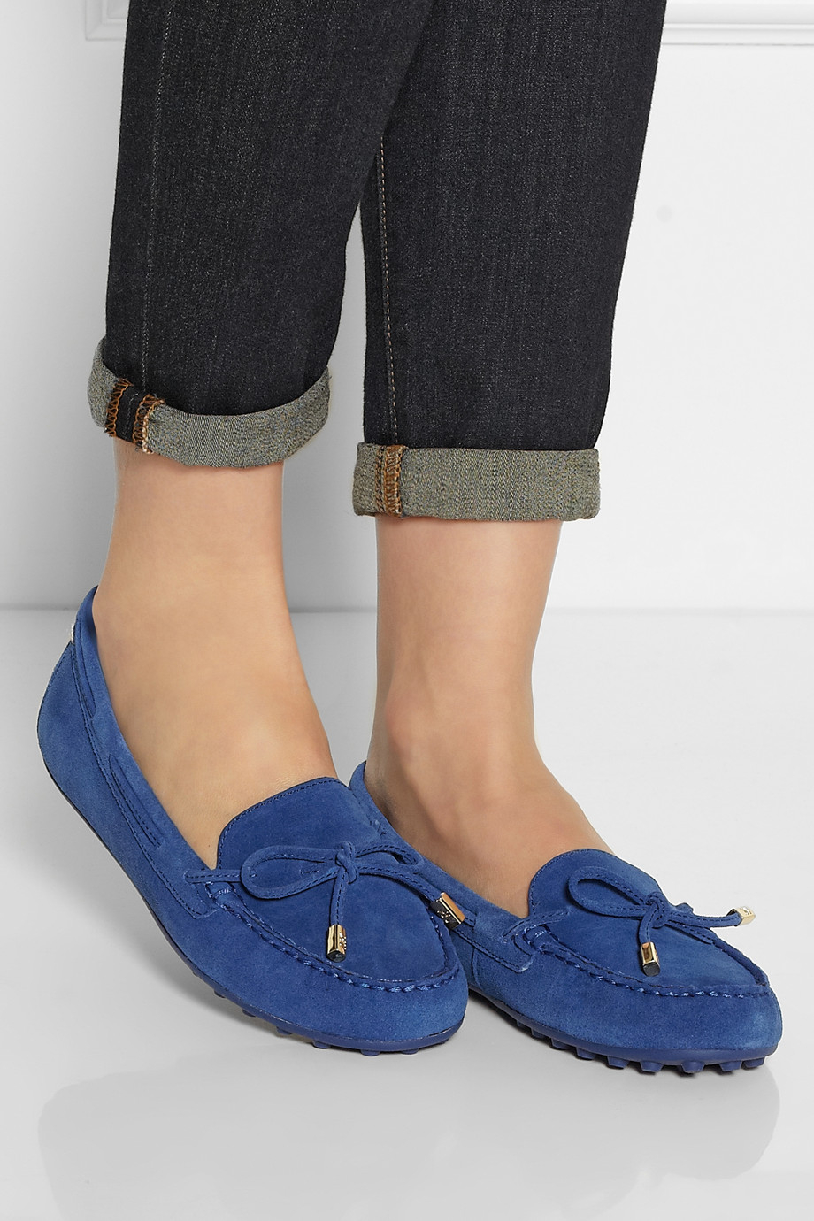 michael kors suede moccasins