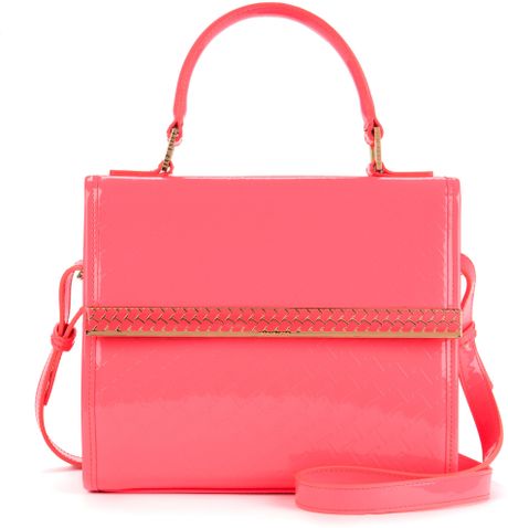 Ted Baker Embossed Mini Tote Bag in Pink (Bright Pink) | Lyst