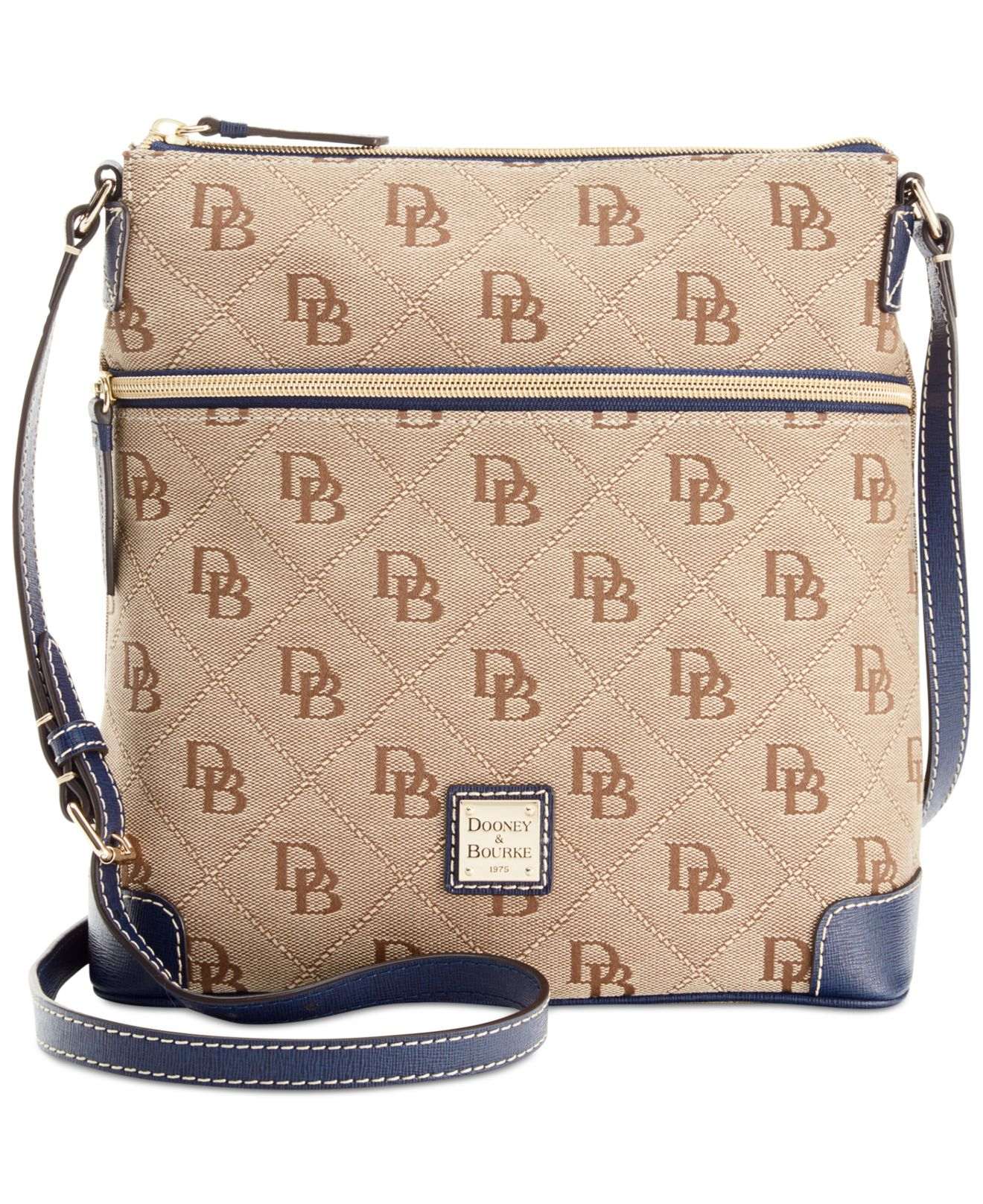 Lyst - Dooney & Bourke Maxi Quilt Americana Signature Crossbody in Blue