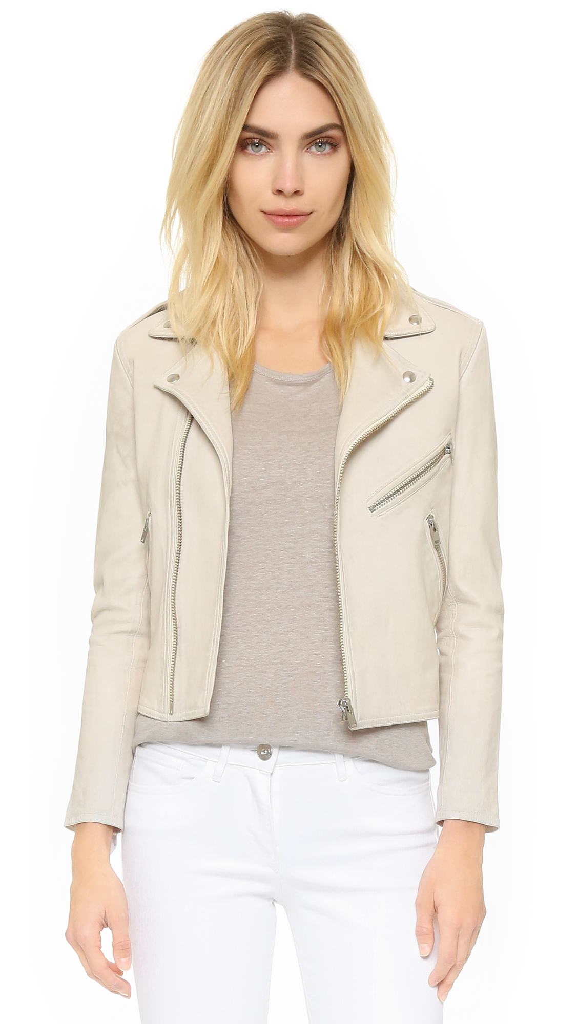 Iro Jakarta Leather Jacket In Purple Lyst Gallery