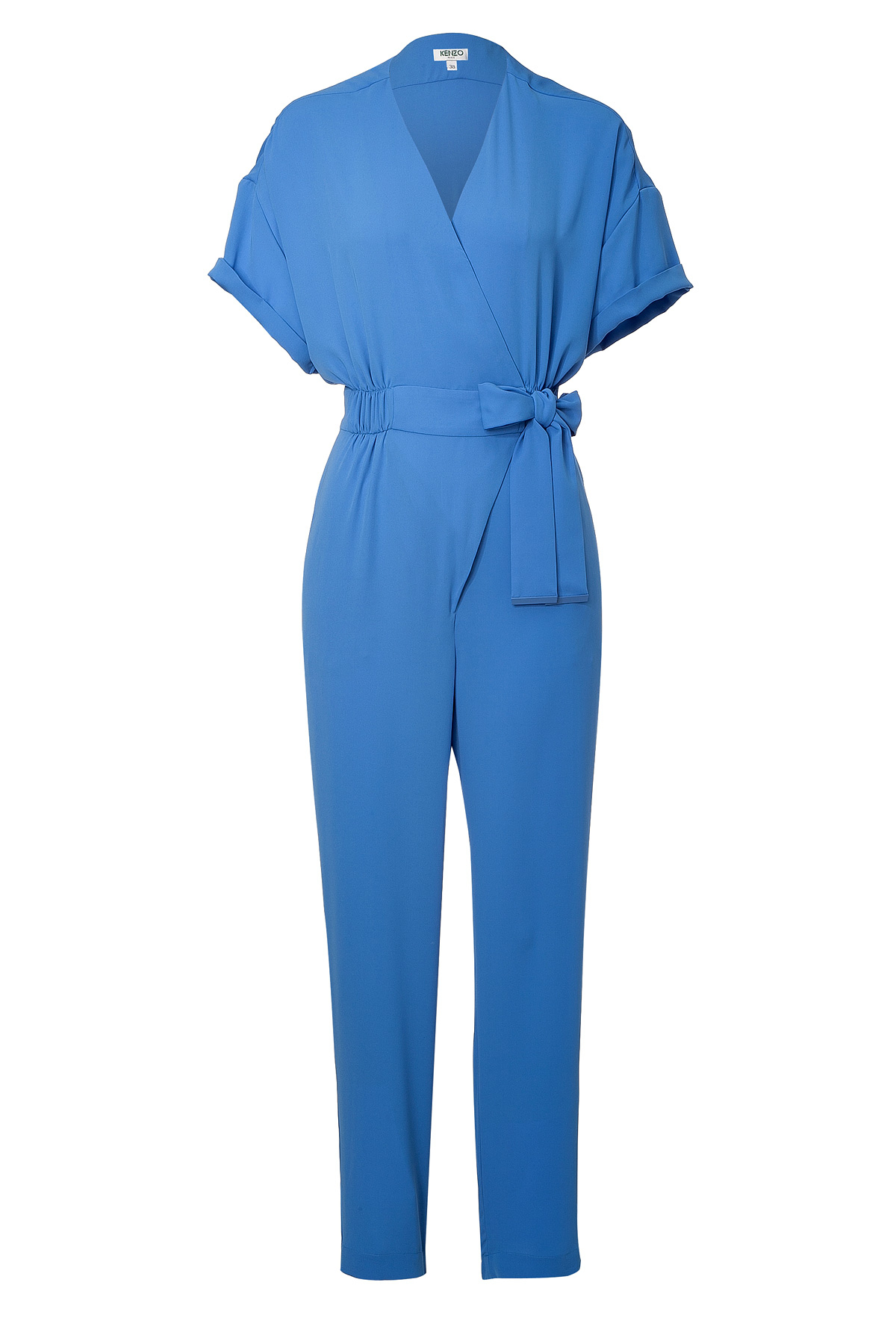 Lyst - Kenzo Belted Jumpsuit in Blue