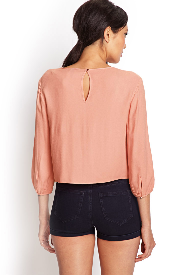 forever 21 pink blouse