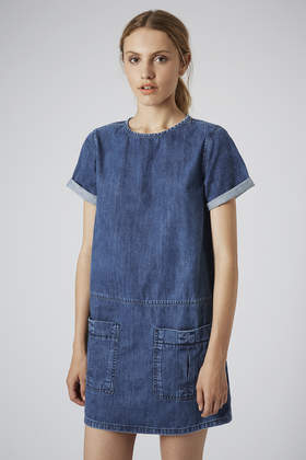 Denim t-shirt dress Denim t-shirt dress