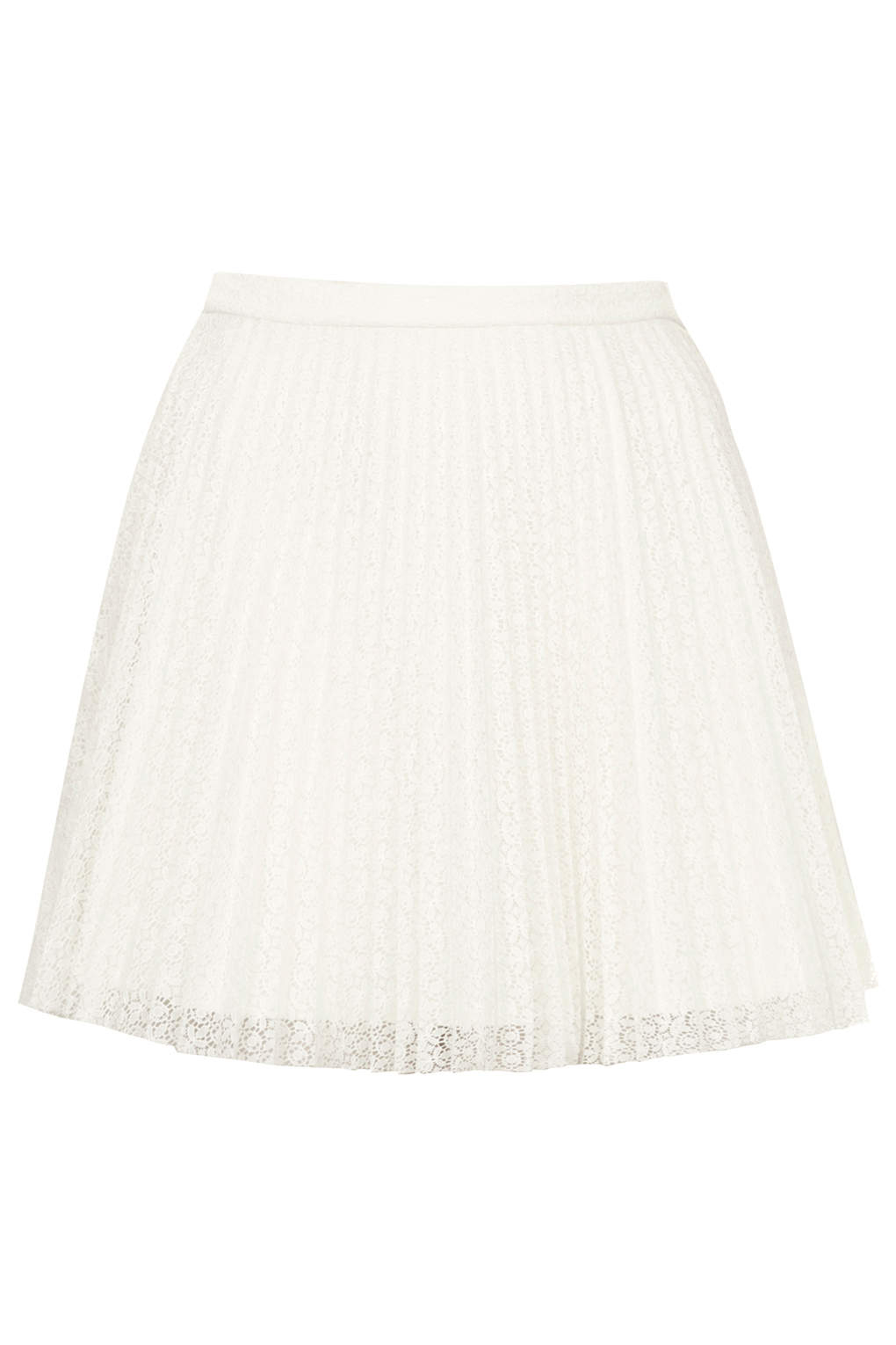 white textured mini skirt
