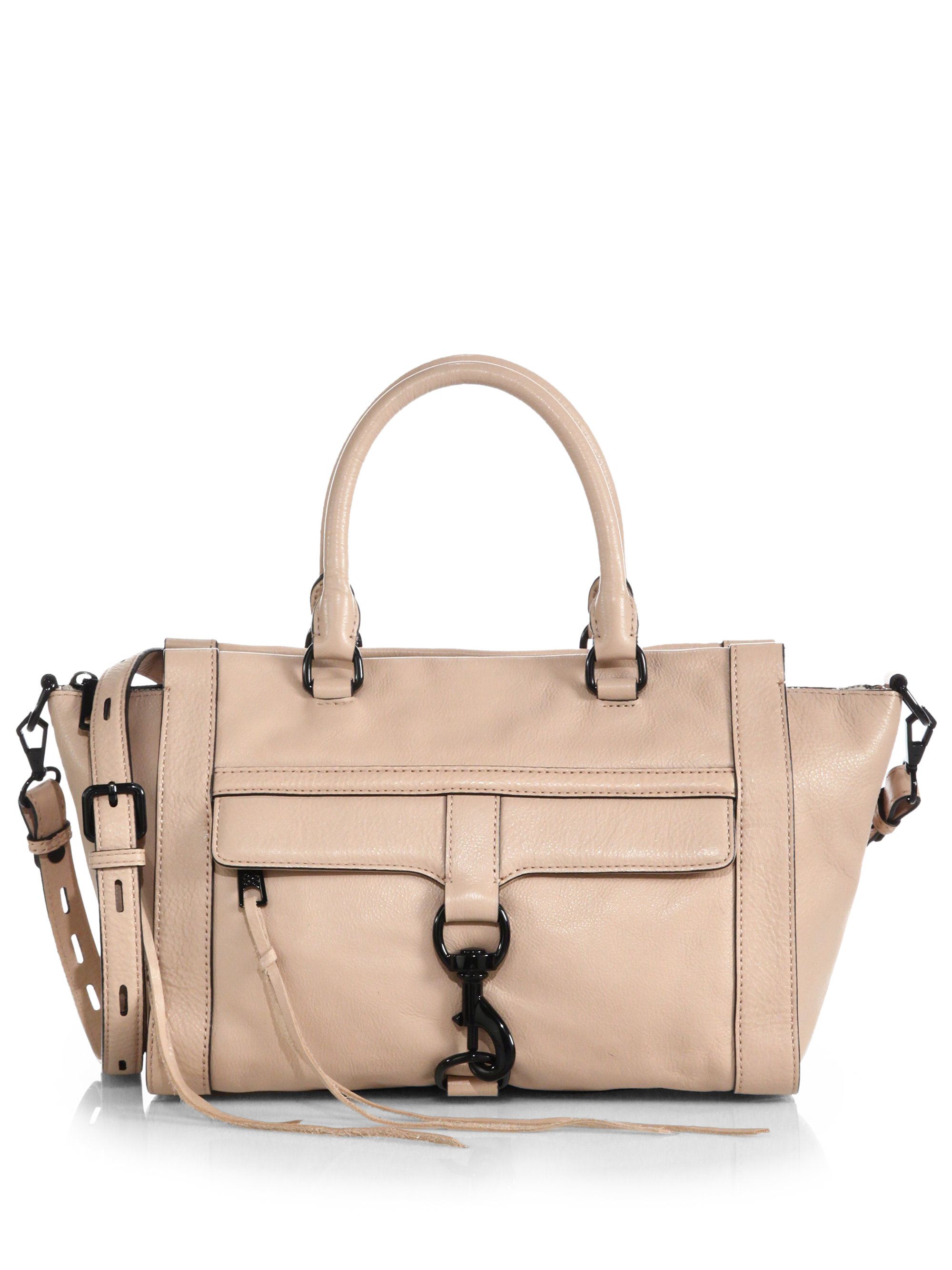 Rebecca minkoff Bowery Satchel in Natural | Lyst