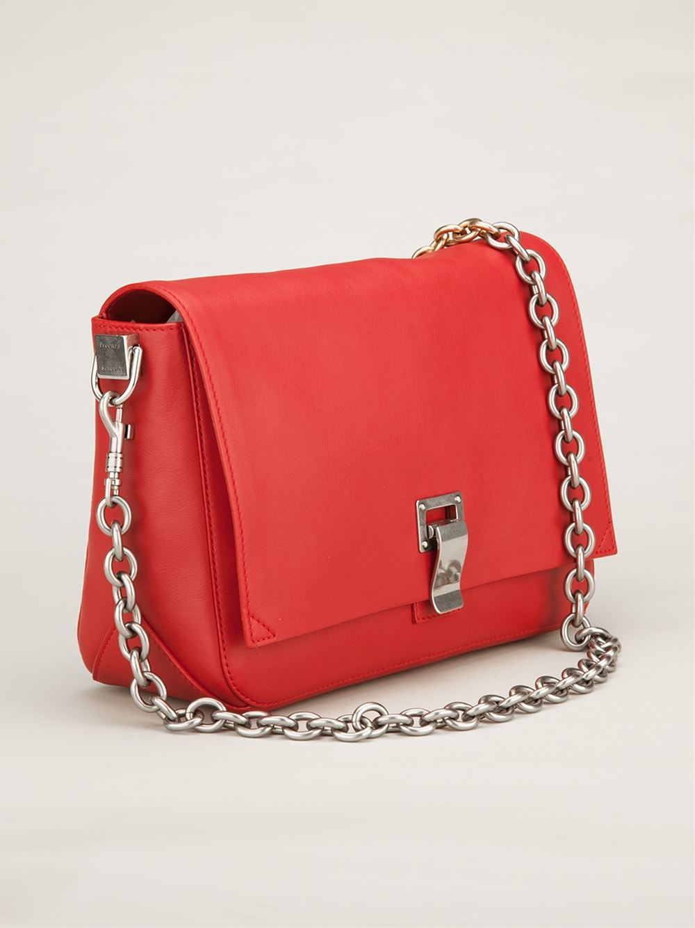 Lyst Proenza Schouler Small Courier Shoulder Bag In Red Gallery