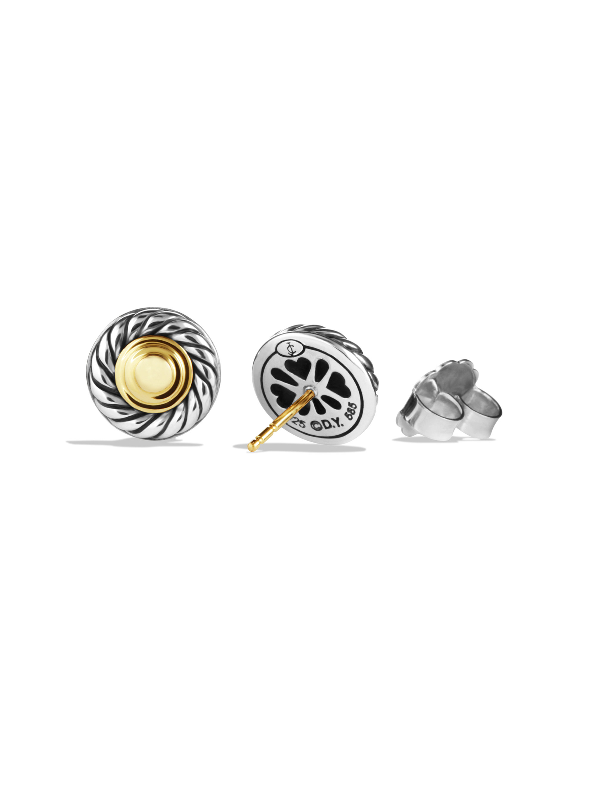 Lyst David Yurman Cable Clics Earrings With Gold In Metallic Gallery