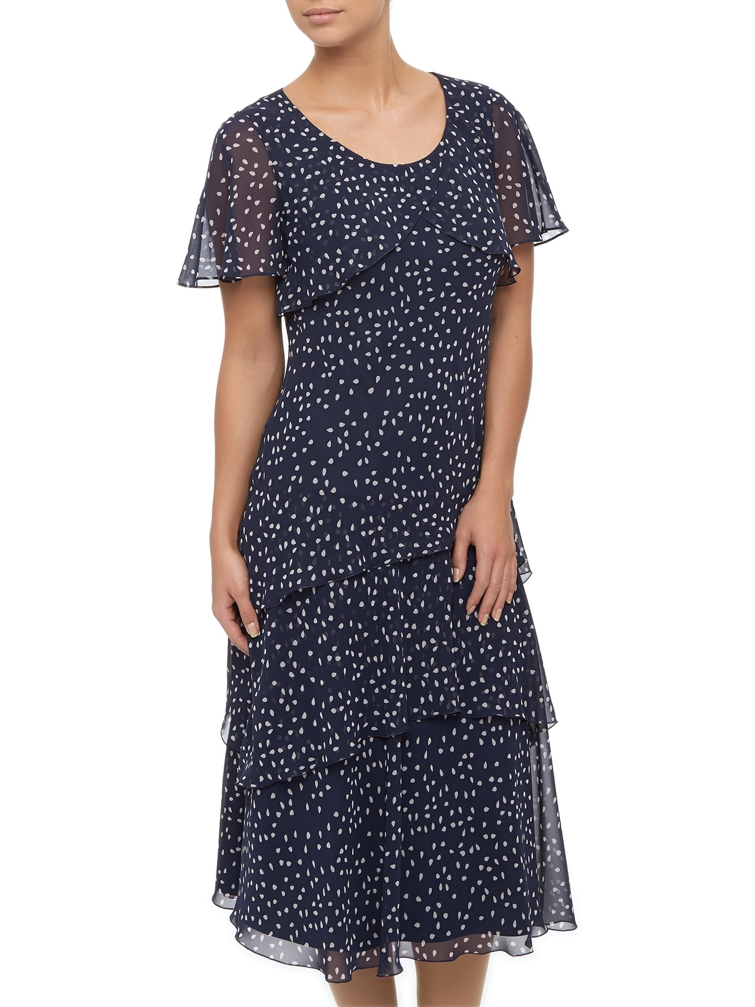 Jacques vert Tear Drop Spot Dress in Blue | Lyst