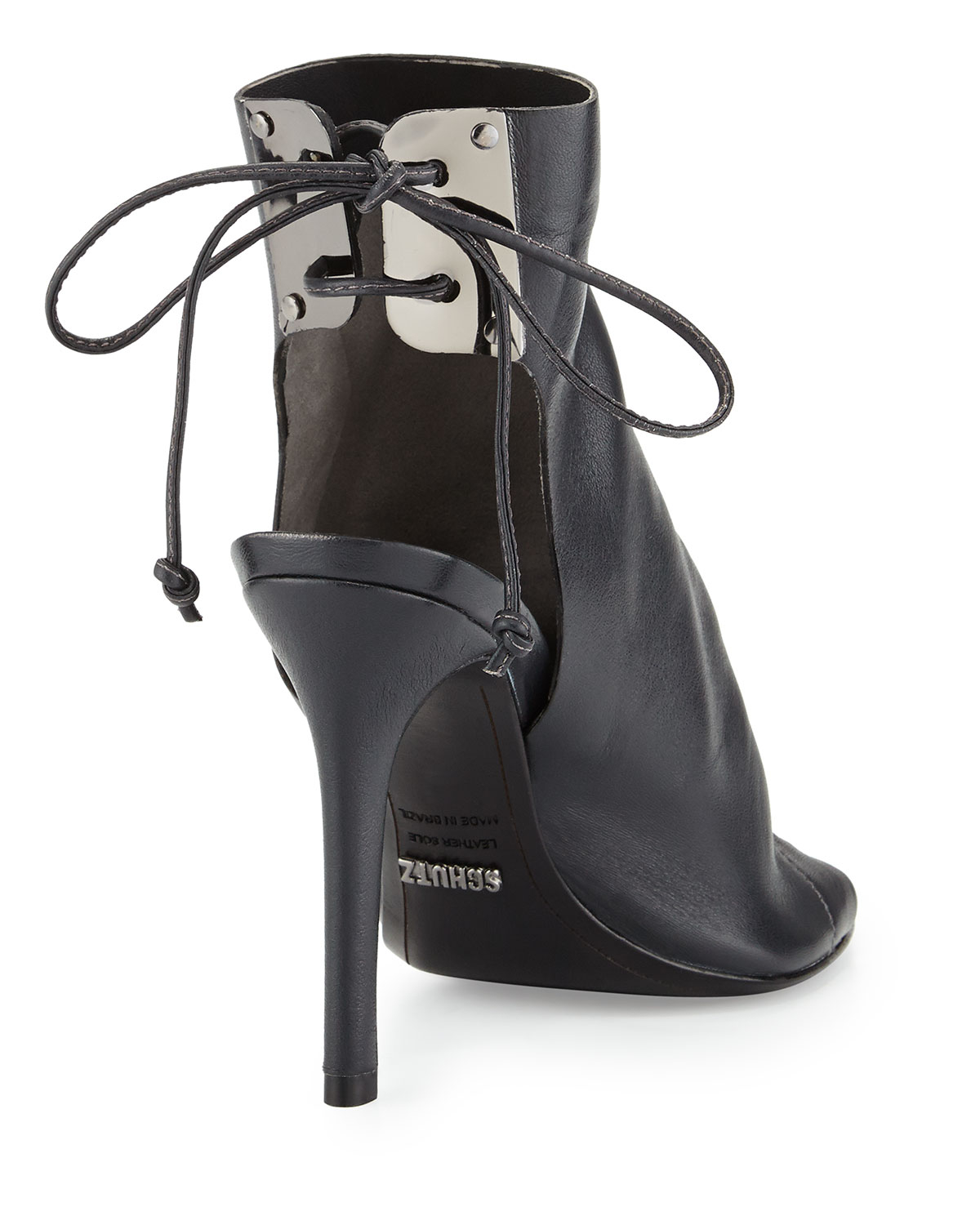 Lyst Schutz Mirtis Slouchy Leather Bootie In Gray