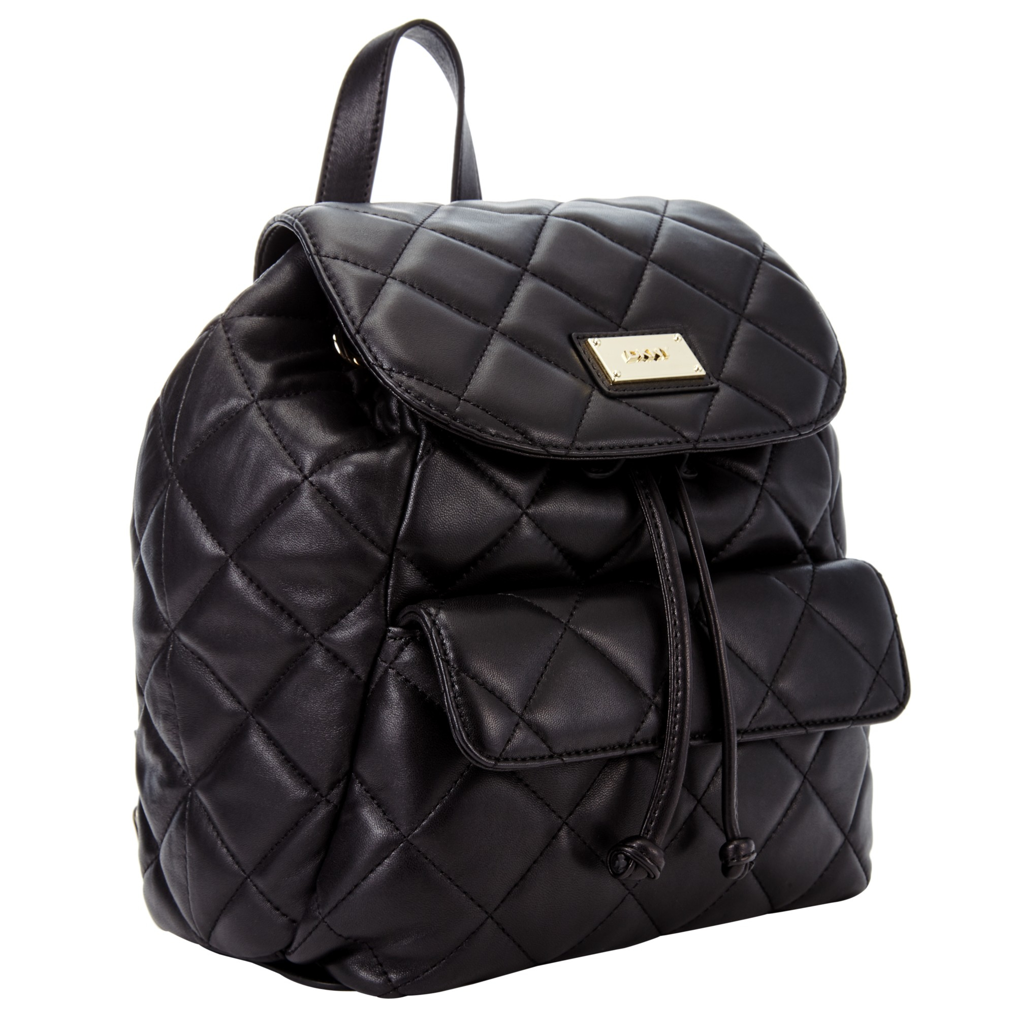DKNY Gansevoort Quilted Leather Backpack in Black - Lyst