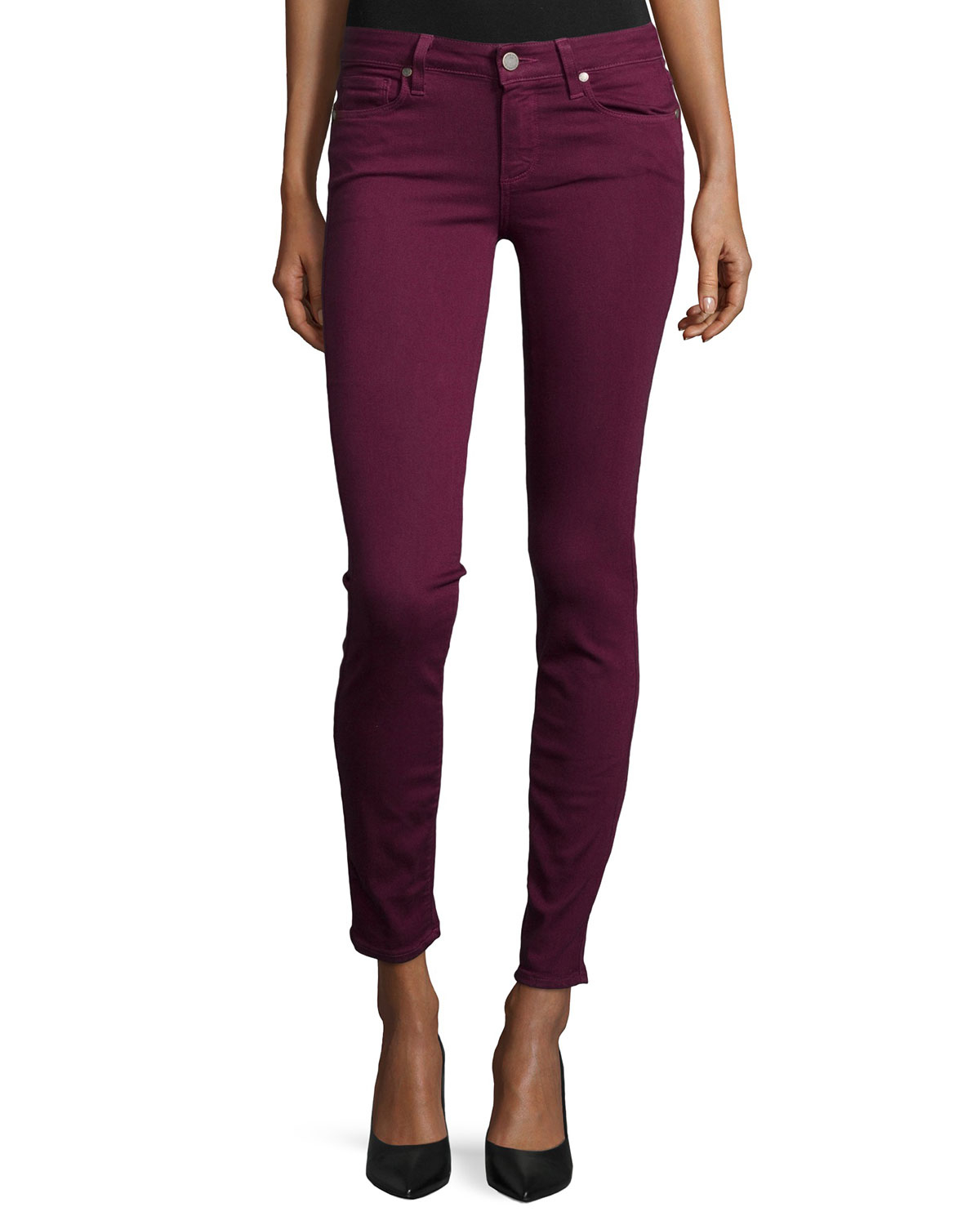 Paige Verdugo Ultra Skinny Jeans in Purple | Lyst