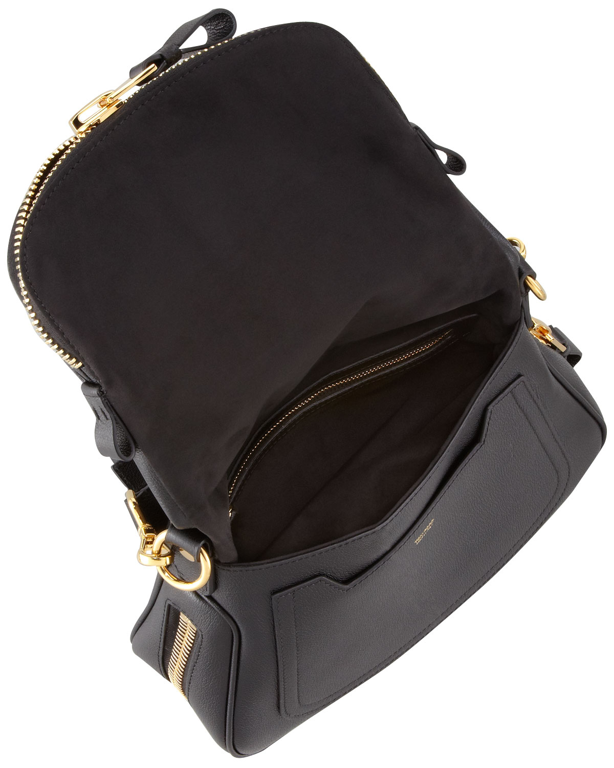 Tom ford Jennifer Medium Leather Shoulder Bag in Black | Lyst