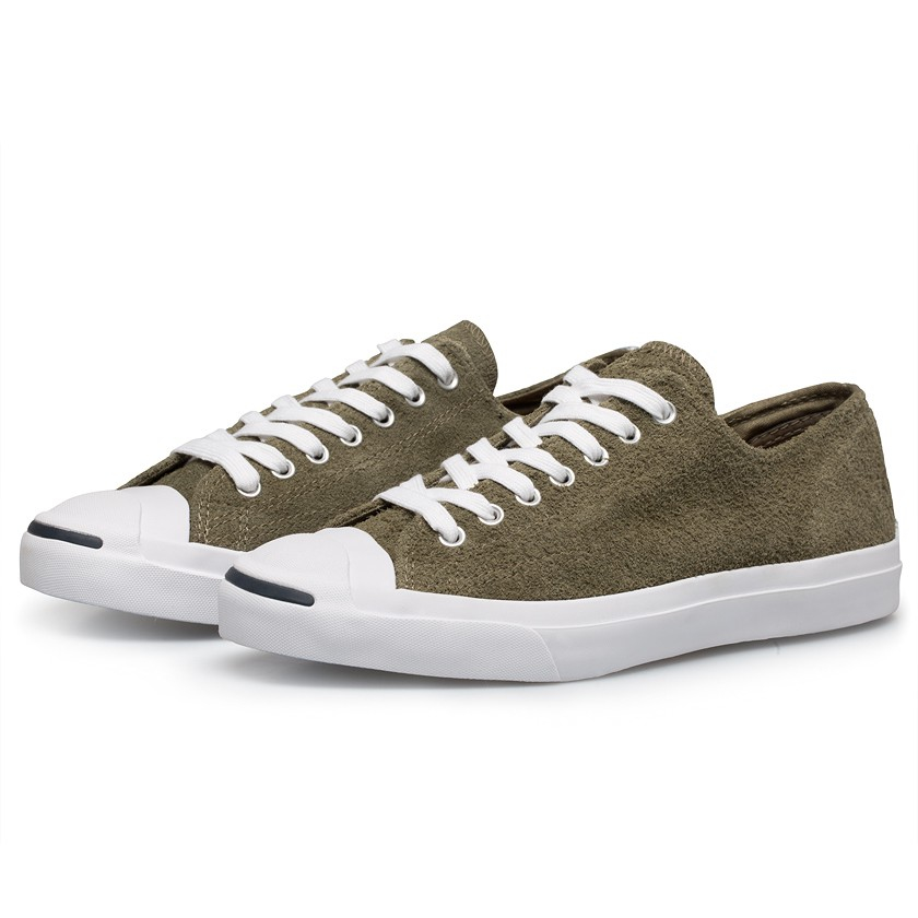 Converse Jack Purcell Ox Green Suede Sneakers in Green for Men | Lyst