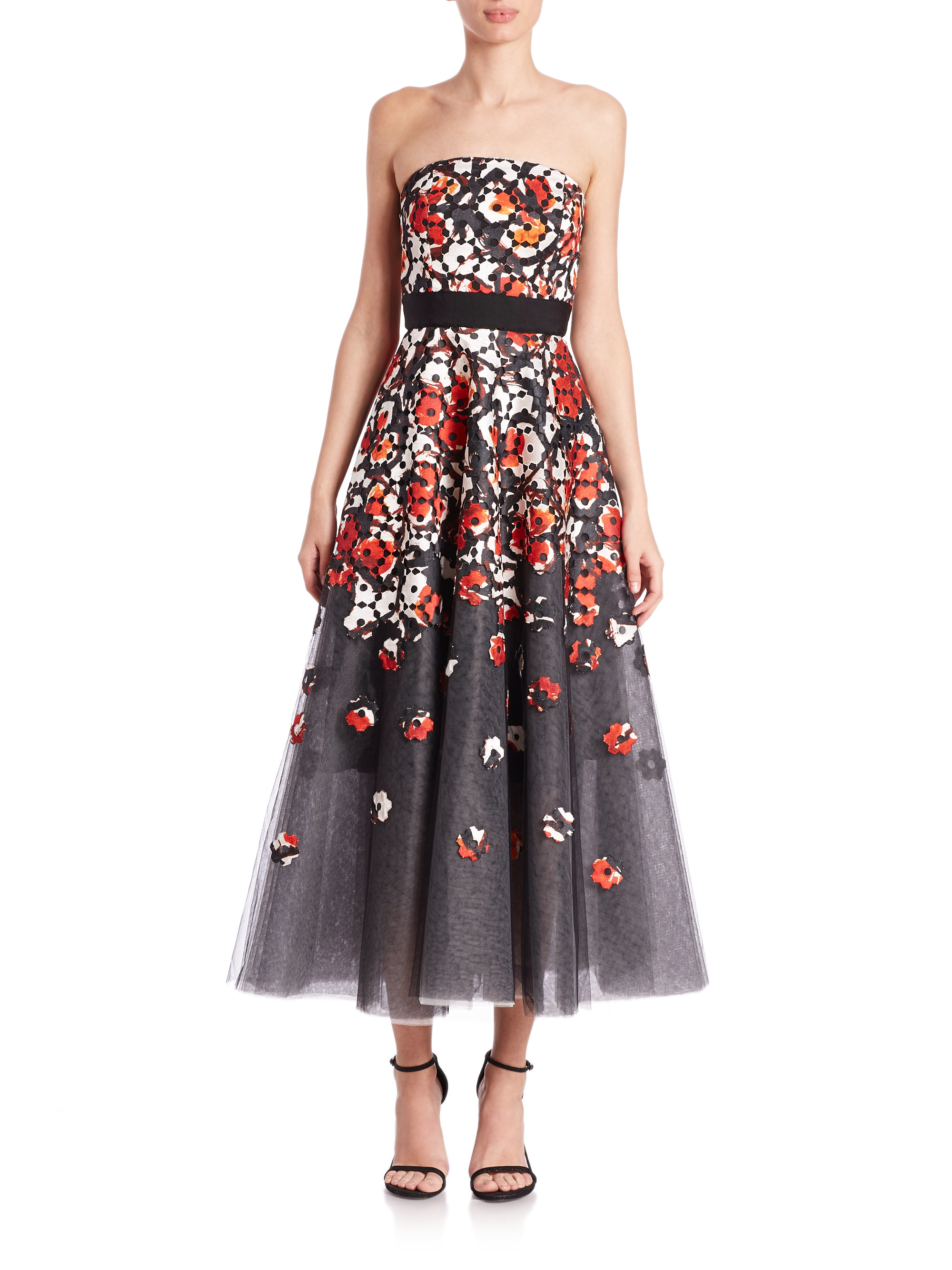 Sachin & babi Norman Floral Poppy Gown in Red | Lyst