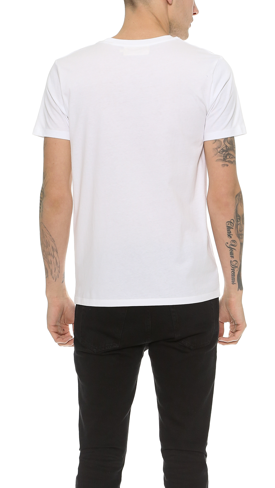 Wait Paint T-shirt in White for Men | Lyst